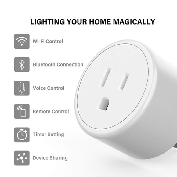 🛜2 Pack Smart Plugs | Mini Bluetooth WIFI Smart Socket🛜 🆕 - Picture 3 of 13